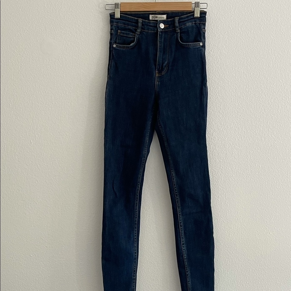 Zara high waisted skinny jeans
